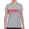 thumbnail image 1 of Vintage NASA Worm Logo T-Shirt Astronaut Space Exploration Emblem Women's Tee, 1 of 7