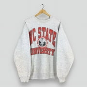 NATNAT Vintage NC State University Sweatshirt, NC State Wolfpack Shirt, Ncsu Sweater, NCAA Basketball, Ash Color size 3XL