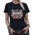 thumbnail image 1 of Vintage Nana Makes My Life Complete Graphic Tees Womans Casual Tshirt Tops Black/White S-5XL, 1 of 4