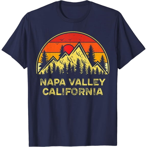 Vintage Napa Valley California Ca Mountains Hiking Souvenir T-Shirt, Unisex T-Shirt