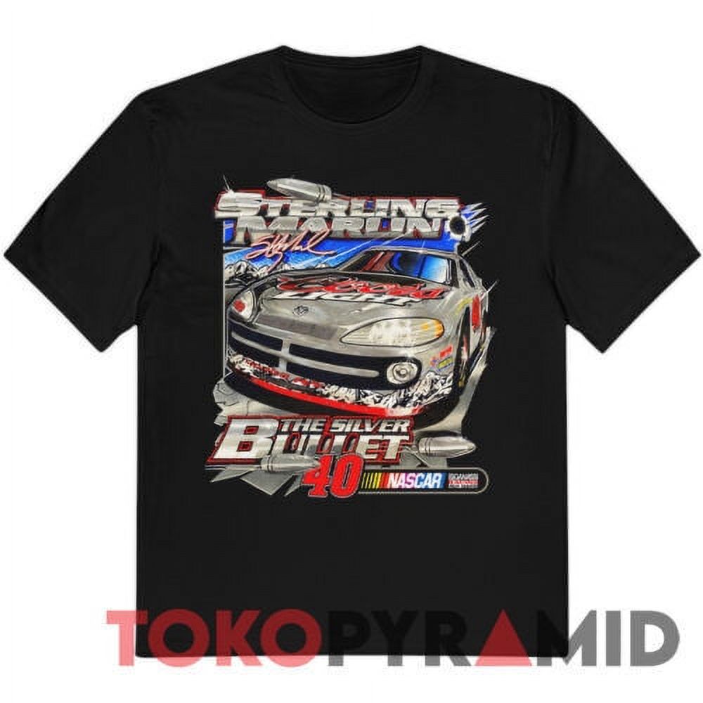 Vintage Nascar Sterling Marlin The Silver Bullet Coors Light TShirt