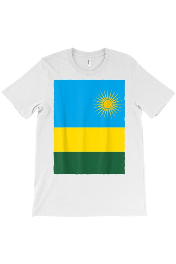 Vintage National Flag Rwanda, National Pride Graphic Design For - Breathable Material G21935 Unisex T-Shirt, Up to Size 5XL