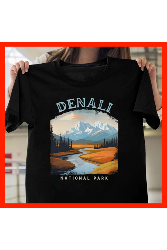 Vintage National Park Graphic T-Shirt, Retro Mountain River Adventure Tee A161, for Unisex, Up to Size 5XL
