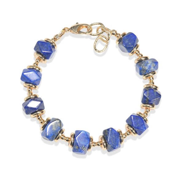 Vintage Natural, Rough Stone Reiki Handmade Crystal Chain Bracelet -