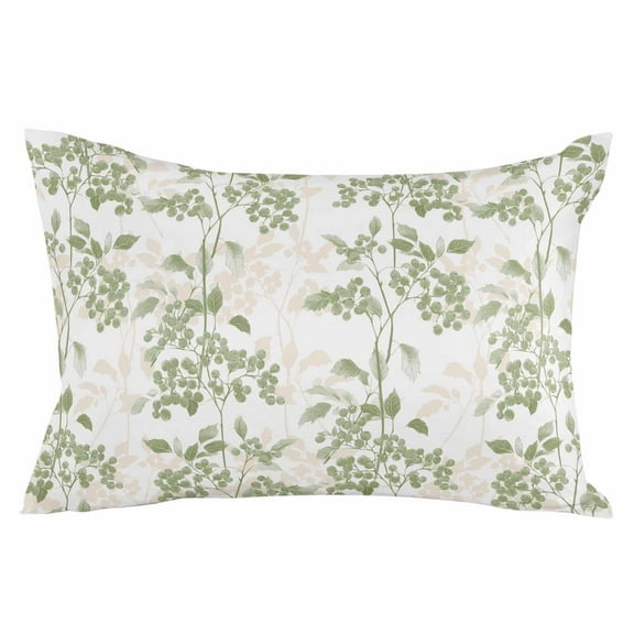 Vintage Nature Flower Queen Size Pillow Cover, Pillowcase Protectors with Zipper, Breathable Decorative Throw Pillow Case Cover, Pillow Shams for Couch Sofa 20x30Inch