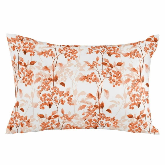 Vintage Nature Flower Queen Size Pillow Cover, Pillowcase Protectors with Zipper, Breathable Decorative Throw Pillow Case Cover, Pillow Shams for Couch Sofa 20x30Inch