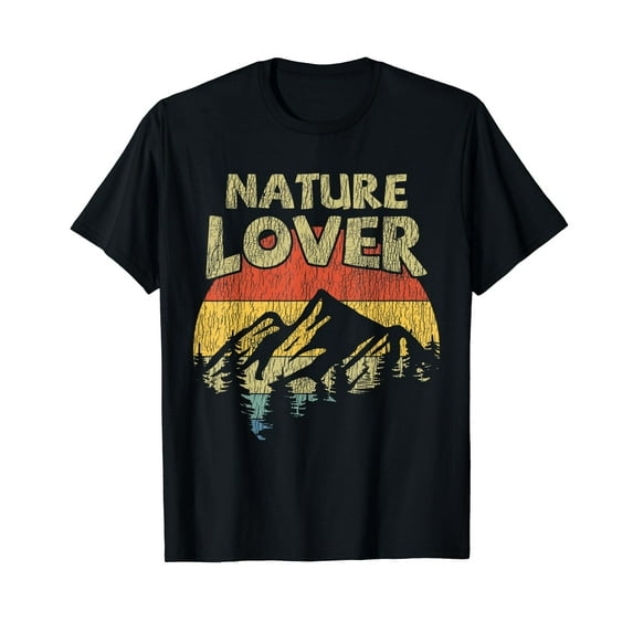 Vintage Nature Lover Forest Mountain Camping National Park T-Shirt