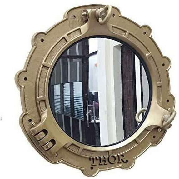 Vintage Nautical Antique Porthole Mirror Ships Sea Porthole Decor 15''