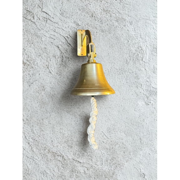 Vintage Nautical Brass Ship Bell Fully Functional, Excellent Condition