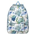 thumbnail image 1 of Vintage Nautical Crab Backpack with Sea Life and Ocean Print, Waterproof School Bookbag for Teens, Travel, and Coastal Summer Adventures, 1 of 4