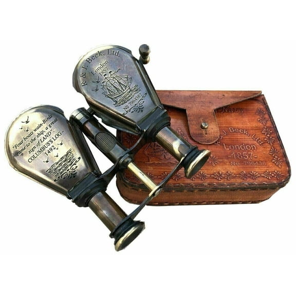 Vintage Nautical Monocular Telescope Antique Brass Binocular Maritime Gift Item