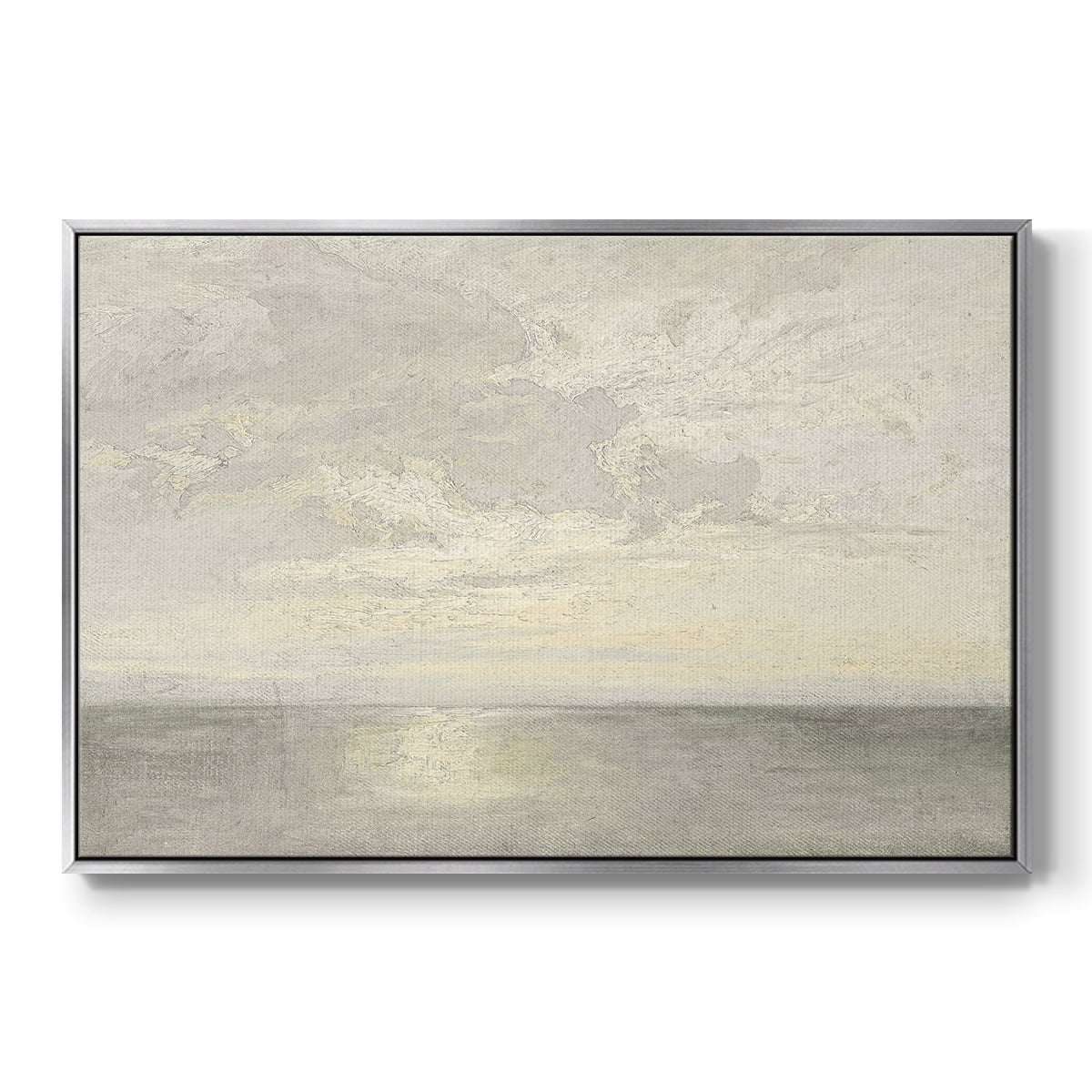 Vintage Nautical Print-CLXXVI By Wexford Home Framed in Silver Wood Gallery Wrapped Canvas 27 in. x 41 in.