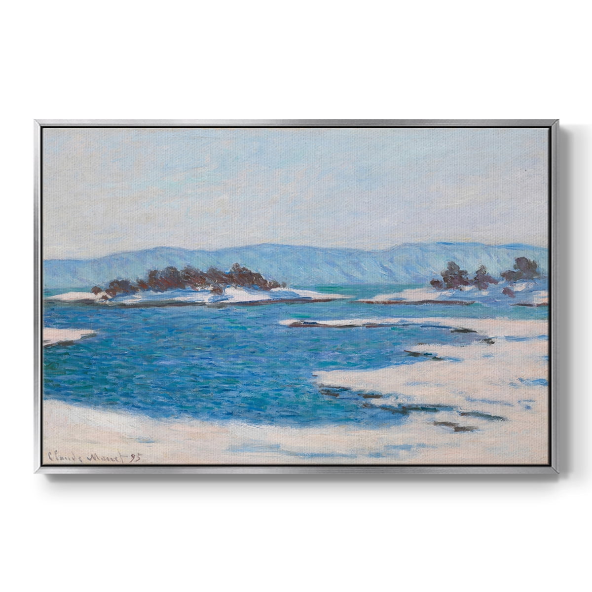Vintage Nautical Print-XCVIII By Wexford Home Framed in Silver Wood Gallery Wrapped Canvas 25 in. x 37 in.