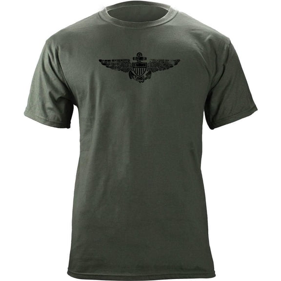 Vintage Navy Aviator Badge Wings Veteran T-Shirt