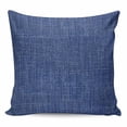 thumbnail image 1 of Vintage Navy Blue Pillow Covers 20x20 Inch Decorative Throw Pillow Cover, Farmhouse Retro Dark Solid Color Linen Texture Sofa Pillowcases Accent Cushion Case Home Decor Bedroom Living Room, 1 of 6