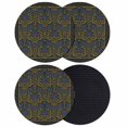 thumbnail image 1 of Vintage Navy Blue Roses Coasters Set of 4, Absorbent Coasters for Drinks, Abstract Art Floral Green Leaves Coaster for Desk Coffee Table Protection, Home Decor House Warming Gifts 4", 1 of 8