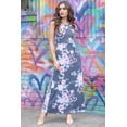 thumbnail image 1 of Vintage Navy Pink Floral Sleeveless Maxi Dress, 1 of 8