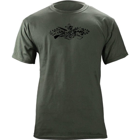 Vintage Navy Seabees Badge Veteran T-Shirt
