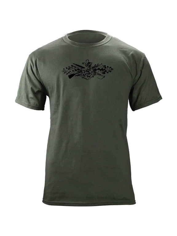Vintage Navy Seabees Badge Veteran T-Shirt