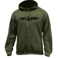 thumbnail image 1 of Vintage Navy Submarine Warfare Insignia Subdued Veteran Pullover Hoodie Sweatshirt, 1 of 1