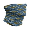 thumbnail image 1 of Vintage Neck Gaiter, Tropical Exotic Leaves Art, Unisex, Blue Olive Green White, by Ambesonne, 1 of 3