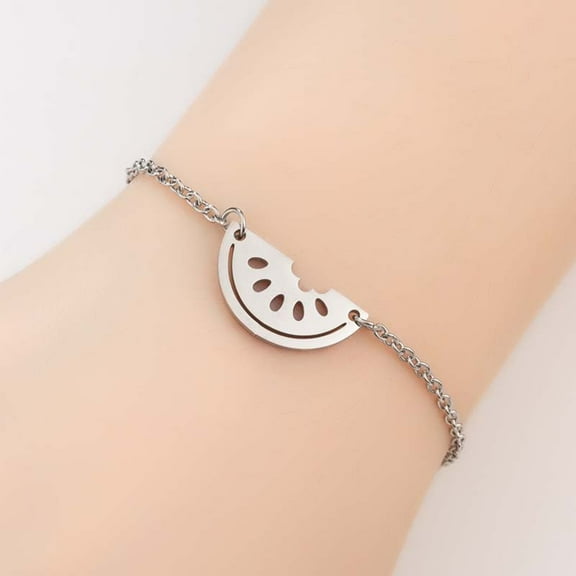 Vintage Necklace for Women – Locket Pendant Gift Fashion Necklace Stainless Steel Watermelon Pendant Necklace Ladies Fruit Necklace