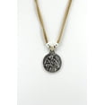 thumbnail image 1 of Vintage Necklace of Saint Francis of Assisi Handmade Jewelry with Genuine Leather strap by Graciela's Collection, 1 of 8