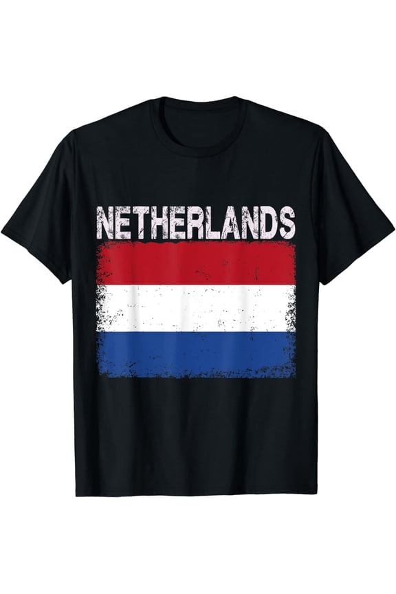 Vintage Netherlands Flag Dutch Pride Clothing Sports Jersey T-Shirt