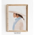 thumbnail image 1 of Vintage Neutral Cowgirl Art Poster, Abstract Western Desert, Minimalist Aesthetic, Wall & Desk Decor, Unique Her, 8x12 UNFRAMED, 1 of 3