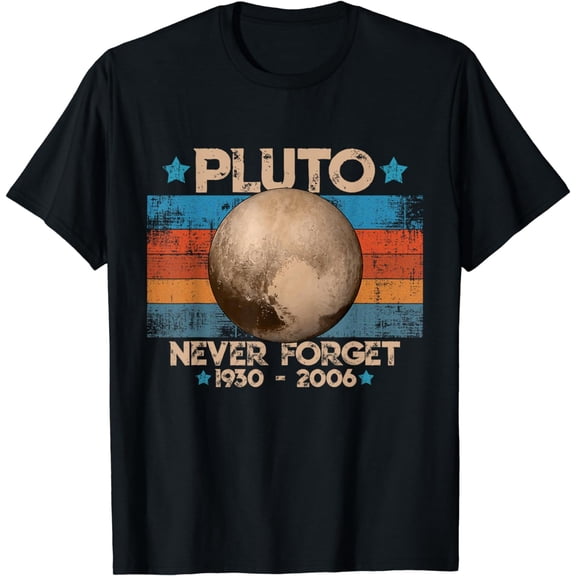 Vintage Never Forget Pluto Funny Retro Astronomy Space T-Shirt