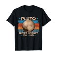 thumbnail image 1 of Vintage Never Forget Pluto Nerdy Astronomy Space Science Men Vintage Mystery T-Shirt, 1 of 5