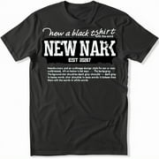 Vintage New Jersey Distressed TShirt Retro Style with Map Detail Bold Font Solid Dark Grey Men's or Women's Est 2087