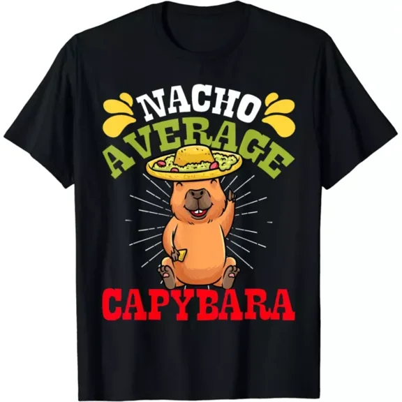 Vintage New Limited Nacho Average Capybara Cinco De Mayo T-Shirthot Trending Birthday Gifts