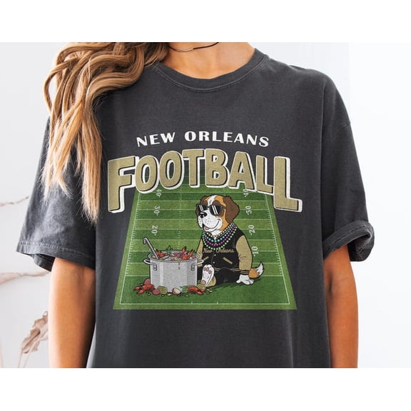 Vintage New Orleans Football Shirt, Saints Mascot Shirt, New Orleans Football Crewneck Tee,Football Shirt,Saints Game Day Tee