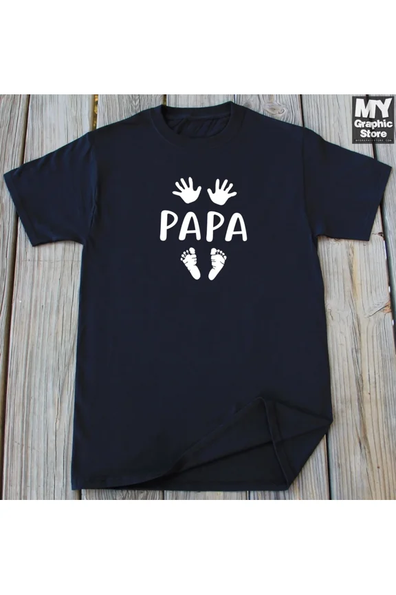 Vintage New Papa Dad T-Shirt Pregnancy Announcement Baby Surprise Ideas Christmas Gift - Perfect Gifts For Everyone