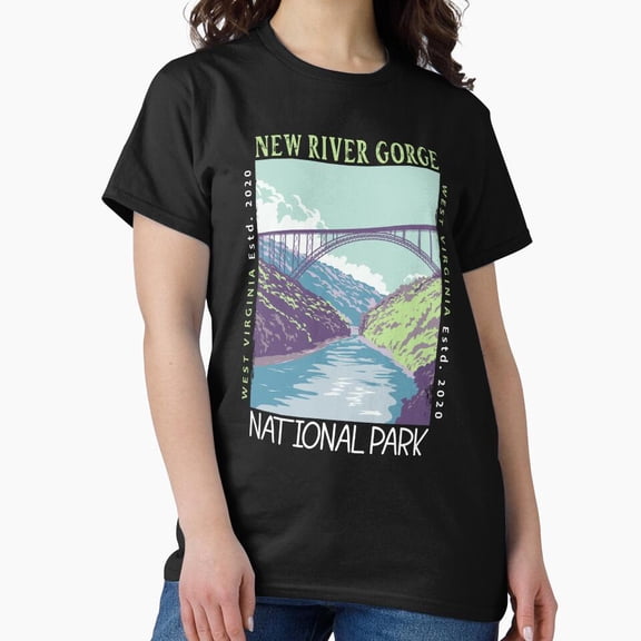 Vintage New River Gorge National Park West Virginia Endangered Classic T-Shirt T-Shirt Perfect T-Shirt For Everyone