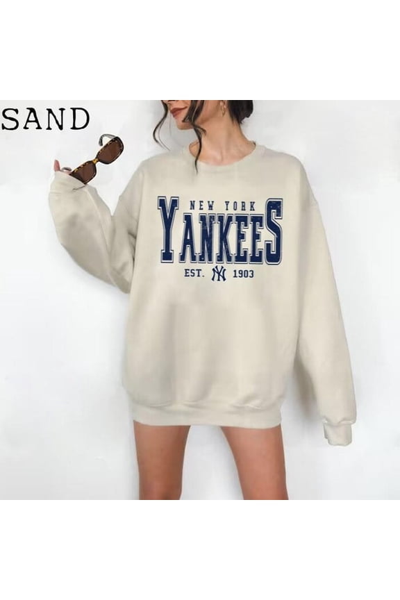Vintage New York Baseball Sweatshirt, Retro Yankee Graphic Crewneck, Unisex City Sport Pullover Gift