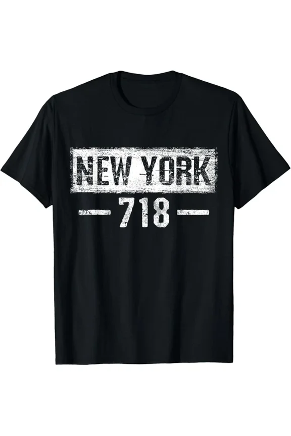 Vintage New York City 718 Area Code Ny Shirt Nyc T-Shirt Unisex S-5XL Hot Trending Shirt, Vintage Birthday Gift