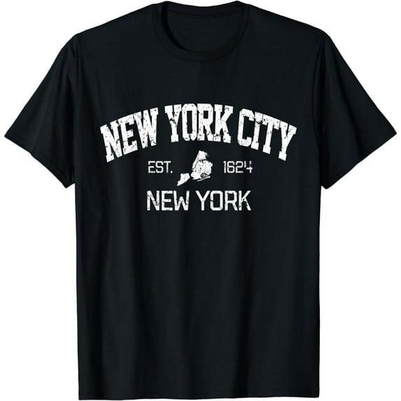 Vintage New York City EST 1629 Souvenir Gift T-Shirt