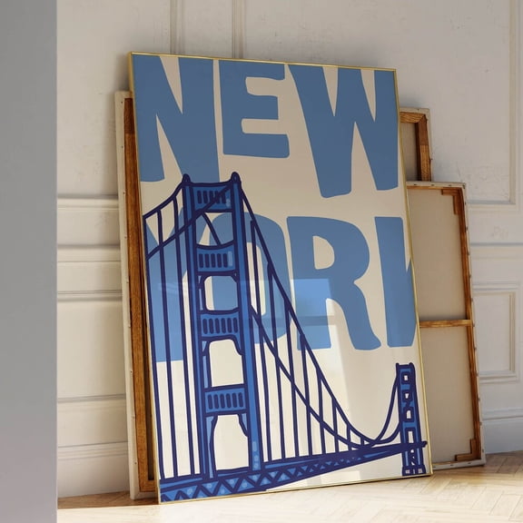 Vintage New York City Poster: Retro Nyc Wall Art UNFRAMED PAPER POSTER, Home Decor, Vintage Gift, Living Room Dercor