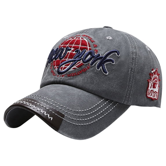Vintage New York Embroidered Baseball Cap Adjustable Unisex Casual Travel Sports Hat