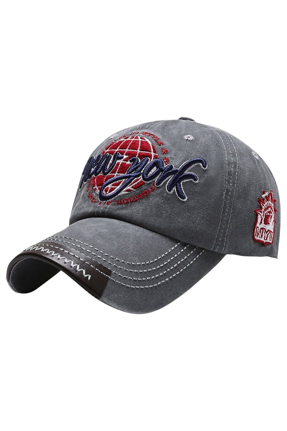 Vintage New York Embroidered Baseball Cap Adjustable Unisex Casual Travel Sports Hat