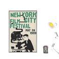 thumbnail image 1 of Vintage New York Film Festival Poster Retro Cinema Graphic Wall Decor Size 24x36 Unframed Poster, 1 of 4