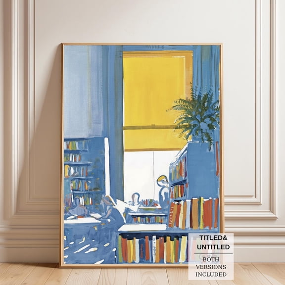 Vintage New York Magazine Cover Inspired Library Illustration Print June 29 1968 Retro Art Poster Book Lover Wall Decor, Unframed Poster Size 12x18 F03.1.21l559