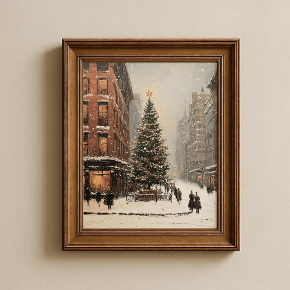 Vintage New York Tree Print, Rustic Wall Art, Home Decor #294, Unframed Poster Size 8x12