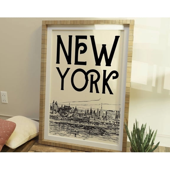 Vintage New York Wall Decor Nyc Art Ny Wall Print Us City Print City Travel Room Decor City Poster Wall Art Modern Wall Decor