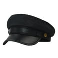 thumbnail image 1 of Vintage Newsboy Cap Unisex Classic Chauffeur Style Retro Costume Beret Hat, 1 of 2