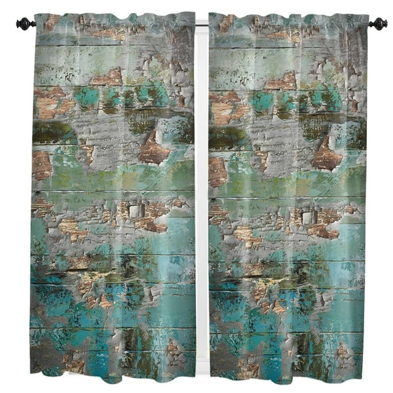Vintage Newspaper Curtains For Living Room Kitchen Curtain Bedroom Decorative Window Treatments Home Essentials Drapes