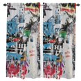 thumbnail image 1 of Vintage Newspaper Curtains For Living Room Kitchen Curtain Bedroom Decorative Window Treatments Home Essentials Drapes, 1 of 6