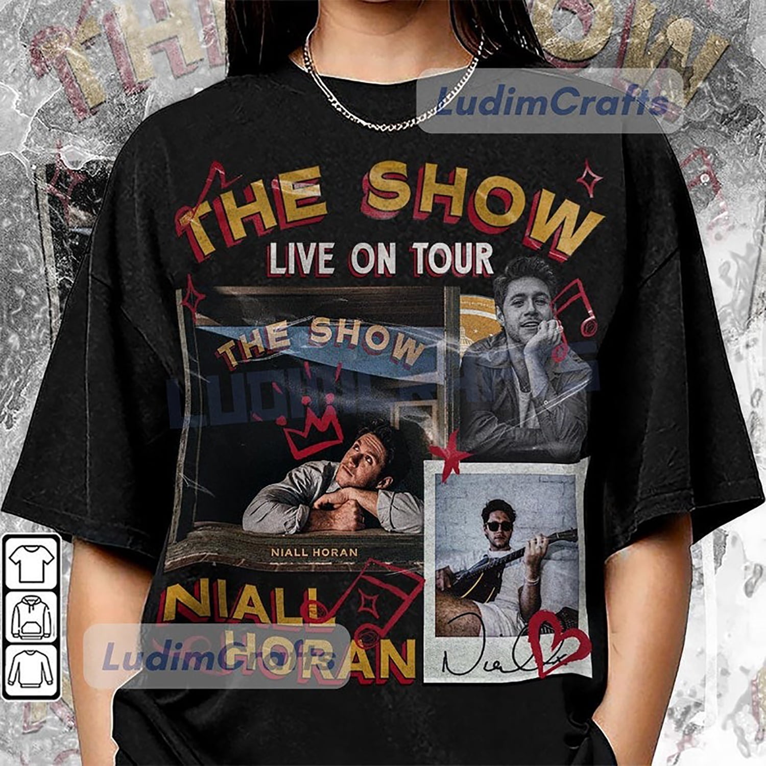 Vintage Niall Horan The Show Live On Tour 2024 90s Shirt